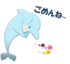 Dolphins, our sweet idle in summer! sticker #12287849