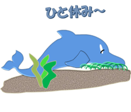 Dolphins, our sweet idle in summer! sticker #12287850