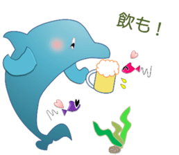 Dolphins, our sweet idle in summer! sticker #12287857