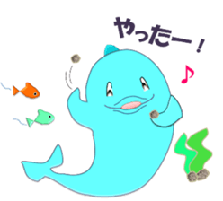 Dolphins, our sweet idle in summer! sticker #12287861