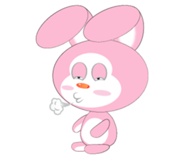 Mischievous Pink Rabbit sticker #12288142