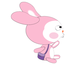 Mischievous Pink Rabbit sticker #12288143
