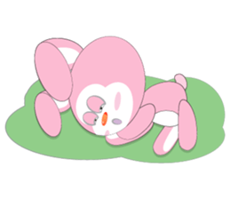 Mischievous Pink Rabbit sticker #12288146