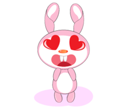 Mischievous Pink Rabbit sticker #12288148