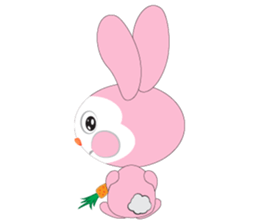 Mischievous Pink Rabbit sticker #12288152