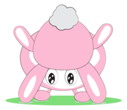 Mischievous Pink Rabbit sticker #12288153