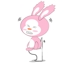 Mischievous Pink Rabbit sticker #12288154