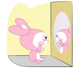 Mischievous Pink Rabbit sticker #12288157