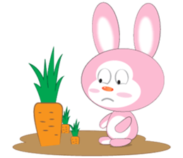 Mischievous Pink Rabbit sticker #12288158