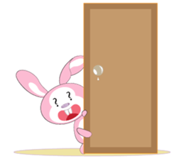 Mischievous Pink Rabbit sticker #12288160