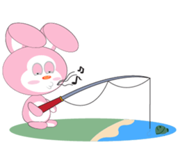 Mischievous Pink Rabbit sticker #12288164