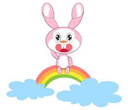 Mischievous Pink Rabbit sticker #12288165