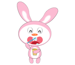 Mischievous Pink Rabbit sticker #12288166