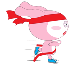 Mischievous Pink Rabbit sticker #12288173