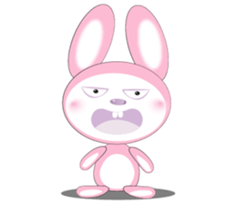 Mischievous Pink Rabbit sticker #12288179