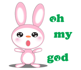 Mischievous Pink Rabbit sticker #12288180