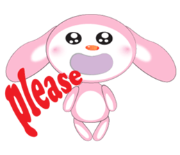 Mischievous Pink Rabbit sticker #12288181