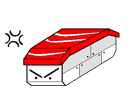 sushi robot sticker #12289142