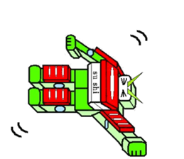 sushi robot sticker #12289146