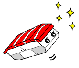 sushi robot sticker #12289149