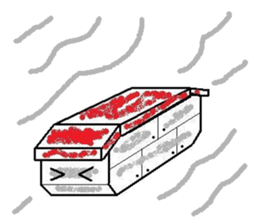 sushi robot sticker #12289153