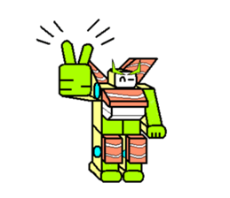 sushi robot sticker #12289159