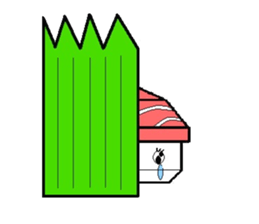 sushi robot sticker #12289163