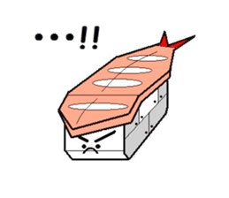 sushi robot sticker #12289175