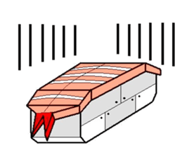 sushi robot sticker #12289177