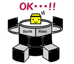 sushi robot sticker #12289207