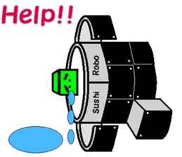 sushi robot sticker #12289211