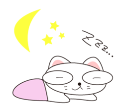 Cute pleasant cat sticker #12289164
