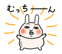Daily life of white bear and rabbit sticker #12290292
