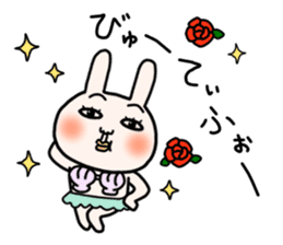 Daily life of white bear and rabbit sticker #12290300