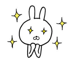 The rabbit which is a good feeling sticker #12290556