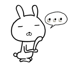 The rabbit which is a good feeling sticker #12290572