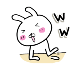 The rabbit which is a good feeling sticker #12290574