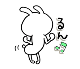 The rabbit which is a good feeling sticker #12290576