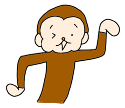 Happy Monkey Mon-san2 sticker #12291050