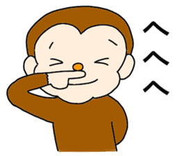 Happy Monkey Mon-san2 sticker #12291060