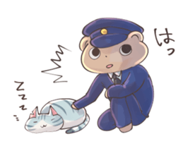 Sticker of police bear sticker #12291071