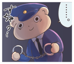 Sticker of police bear sticker #12291077