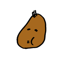 Taro potato sticker #12291582