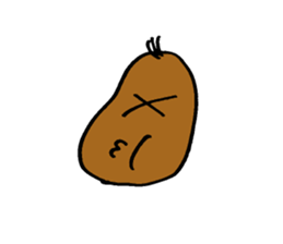 Taro potato sticker #12291583