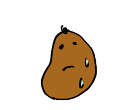 Taro potato sticker #12291587