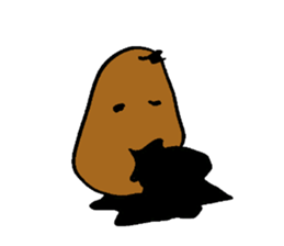 Taro potato sticker #12291593