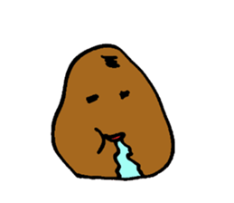 Taro potato sticker #12291595