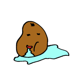 Taro potato sticker #12291596