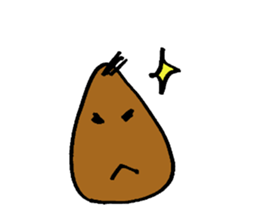 Taro potato sticker #12291597