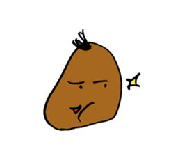Taro potato sticker #12291606